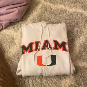 Champion University of Miami hoodie. Size Medium Mens hoodie